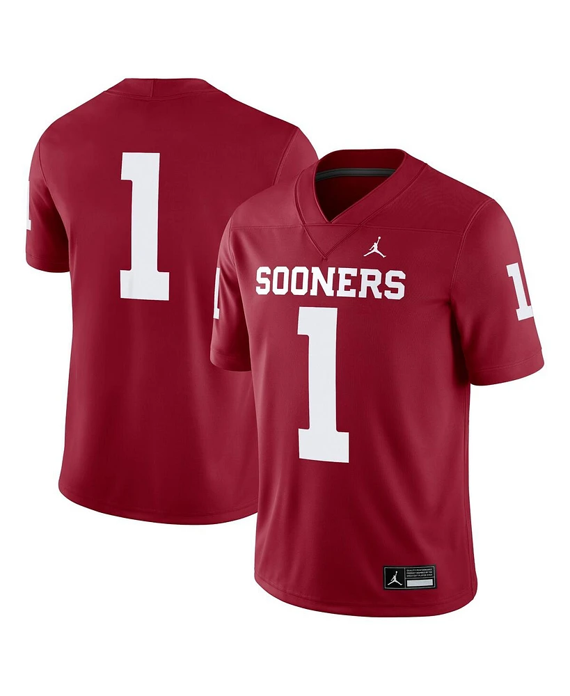 Jordan Men's 1 Crimson Oklahoma Sooners Game Jersey