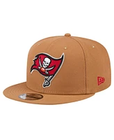 New Era Men's Tan Tampa Bay Buccaneers Color Pack 9FIFTY Snapback Hat with Side Patch