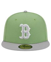 New Era Men's Green/Gray Boston Red Sox Two-Tone Color Pack 59FIFTY Fitted Hat