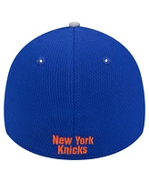 New Era Men's Gray/Blue York Knicks Active Trim 39THIRTY Flex Hat