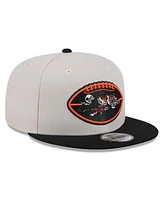 New Era Men's Stone/Black Cincinnati Bengals 2024 Sideline Historic 9FIFTY Snapback Hat