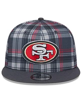 New Era Men's Gray San Francisco 49ers 2024 Sideline Statement 9FIFTY Snapback Hat