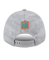 New Era Men's Gray Miami Dolphins 2024 Sideline 9FORTY Stretch-Snap Hat