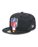 New Era Men's Black Nfl 2024 Sideline 59FIFTY Fitted Hat