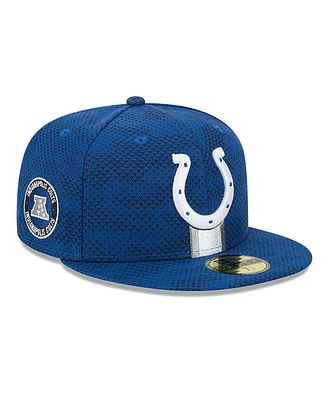 New Era Men's Royal Indianapolis Colts 2024 Sideline 59FIFTY Fitted Hat