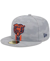 New Era Men's Gray Chicago Bears 2024 Sideline 59FIFTY Fitted Hat