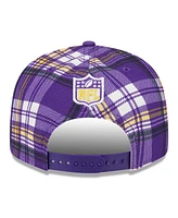 New Era Big Boys and Girls Purple Minnesota Vikings 2024 Sideline Statement 9FIFTY Snapback Hat