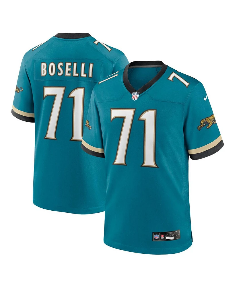 Nike Men's Tony Boselli Teal Jacksonville Jaguars Prowler Throwback Retired Player Game Jersey