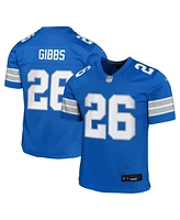 Nike Big Boys and Girls Jahmyr Gibbs Blue Detroit Lions Team Player Game Jersey