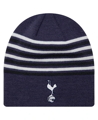 New Era Men's Navy Tottenham Hotspur Stripe Skull Knit Hat