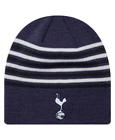 New Era Men's Navy Tottenham Hotspur Stripe Skull Knit Hat