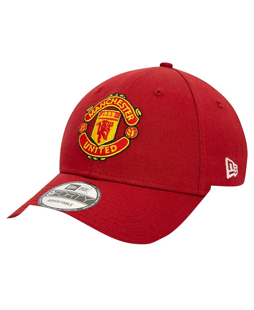 New Era Men's Red Manchester United Seasonal 9FORTY Adjustable Hat