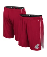 Colosseum Men's Crimson Washington State Cougars Online Shorts