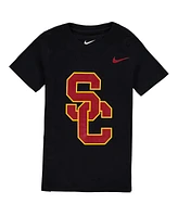 Nike Little Boys and Girls Black Usc Trojans Logo T-Shirt