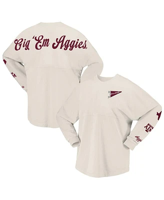 Spirit Jersey Women's Natural Texas A M Aggies Local Long Sleeve T-Shirt