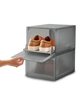 Joseph Joseph ShowCase Premium Shoe Storage Box with Slide-Out Shoe Tray, Pack of 2