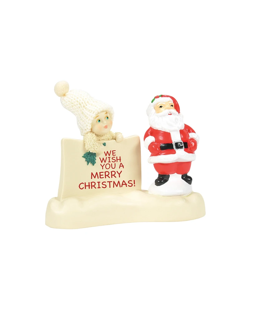 Department 56 Snowbabies Light Me Up, Santa Figurine, 4.53 Inches