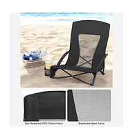 Slickblue Compact Folding Beach Chair – Lightweight, Portable & Comfortable Seating for Outdoor Relaxation