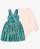 First Impressions Baby Girls Bodysuit & Printed Jumper, 2 Piece Set, Created for Macy's