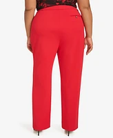 Calvin Klein Plus High-Rise Straight Leg Pants