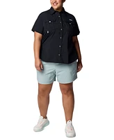 Columbia Women's Bahama Ii Button-Down Short-Sleeve Top