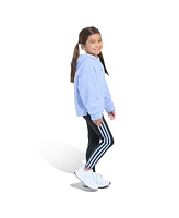 adidas Little & Toddler Girls Long Sleeve Hooded Sherpa Legging, 2-Piece Set