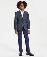 Michael Kors Big Boys Check Stretch Suit Jacket