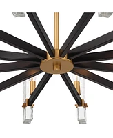 Possini Euro Design Daphne 32 1/4" Mid Century Modern Chandelier Ceiling Light Fixture Dining Room Over Table Kitchen Island Foyer Hanging Unique 12-L