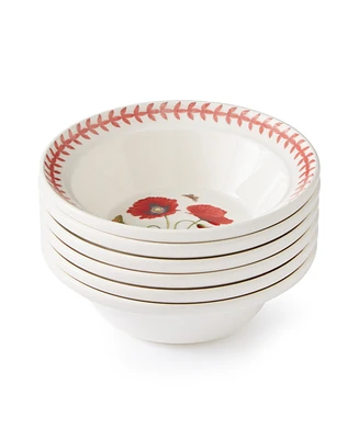 Portmeirion Botanic Garden Meadow Assorted Cereal Bowls, Set of 6