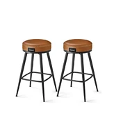 Slickblue Set of 2 Bar Stools for Modern Kitchen and Dining Room Seating