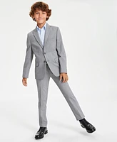 Kenneth Cole Reaction Big Boys Twill Slim Fit Stretch Suit