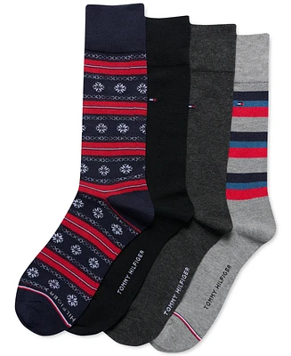 Tommy Hilfiger Men's Holiday 4-Pk. Dress Crew Socks