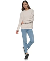 Dkny Jeans Women's Patch Logo Sweatshirt