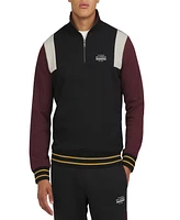 Ben Sherman Men's Regular-Fit Colorblocked 1/4-Zip Sweatshirt