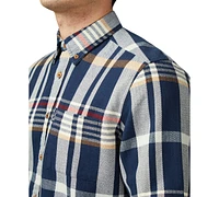 Ben Sherman Men's Regular-Fit Herringbone Check Button-Down Shirt