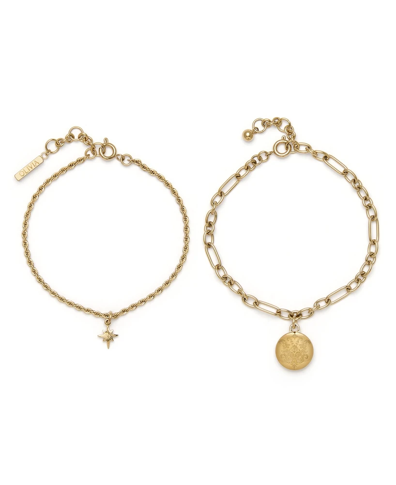 Olivia Burton Women's Ever Stacked Gold-Plated Multi-Chain Bracelet