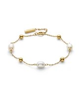 Olivia Burton by the Sea Cultivated Pearl Gold-Plated Bracelet - Gold