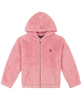 Tommy Hilfiger Big Girls Minky Zip Front Hoodie