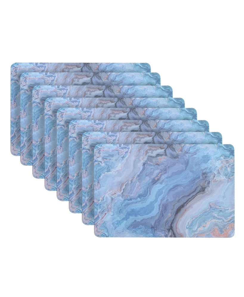 Dainty Home Marble Cork Place Mats, Washable Placemats