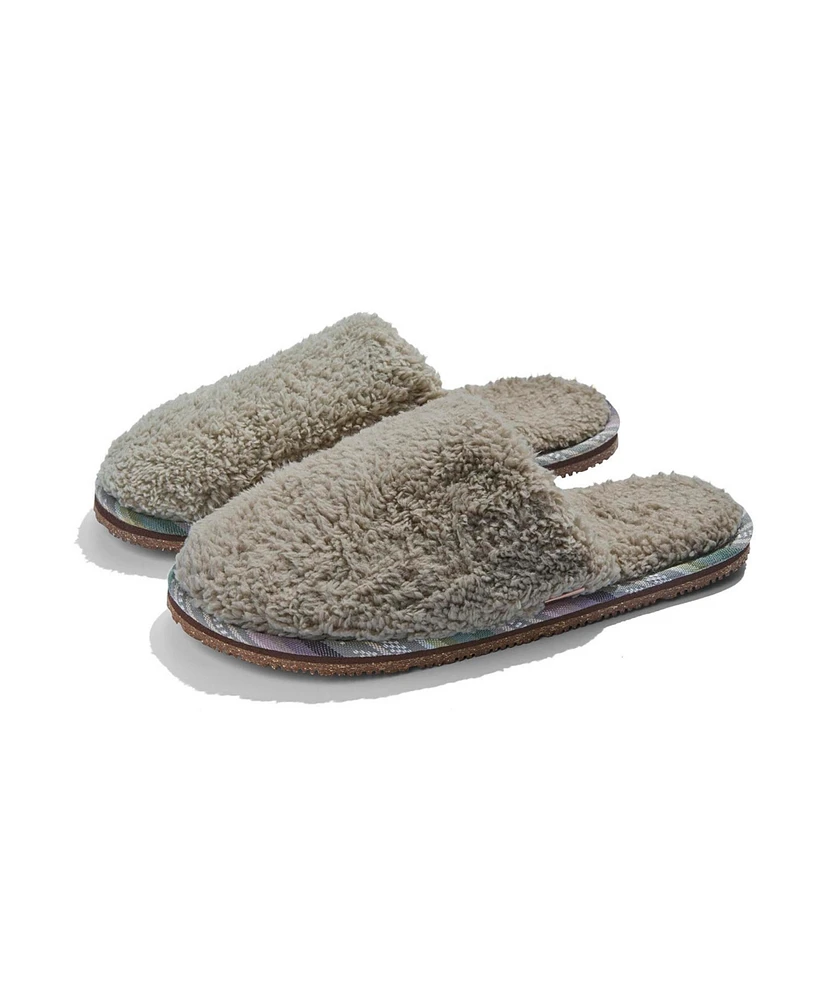 Feelgoodz Women's Faux Sherpa Mule Slipper Indoor / Outdoor House Shoes