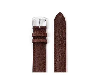 Speidel Men's Heavy Texture Buffalo Grain Watchband 24mm Brown- Xl