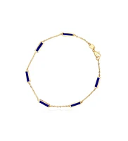 The Lovery Lapis Bar Chain Bracelet 14K Gold