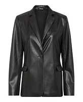 Olsen Women's Faux Leather Blazer