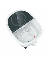 Givimo Foot Spa Bath Massager with 3-Angle Shower and Motorized Rollers-Gray