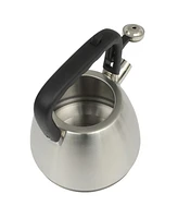 Mr. Coffee Armidale Large 2.5QT Brushed Stainless Steel Whistling Tea Kettle