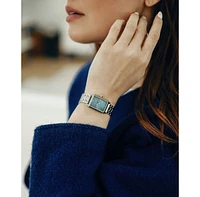Vincero Blue Pearl Women's Ava 2.0 Rectangular Stainless Steel Bracelet Watch