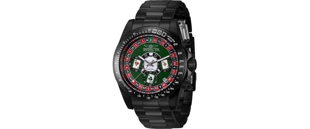 Invicta Men's 44645 Speedway Quartz Chronograph Green Dial Watch