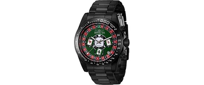 Invicta Men's 44645 Speedway Quartz Chronograph Green Dial Watch