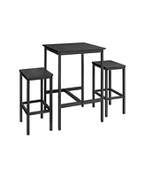 Slickblue Bar Table and Chairs Set Stylish Pub-Height Dining Furniture for Any Space