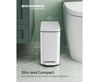 Slickblue Small Gallon Trash Bin with Lid Compact and Convenient for Home or Office Use